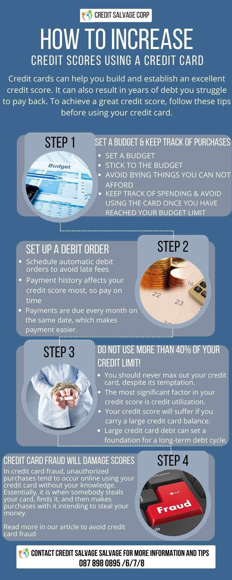 Credit card and credit scores infographic Ways to Boost Credit Scores